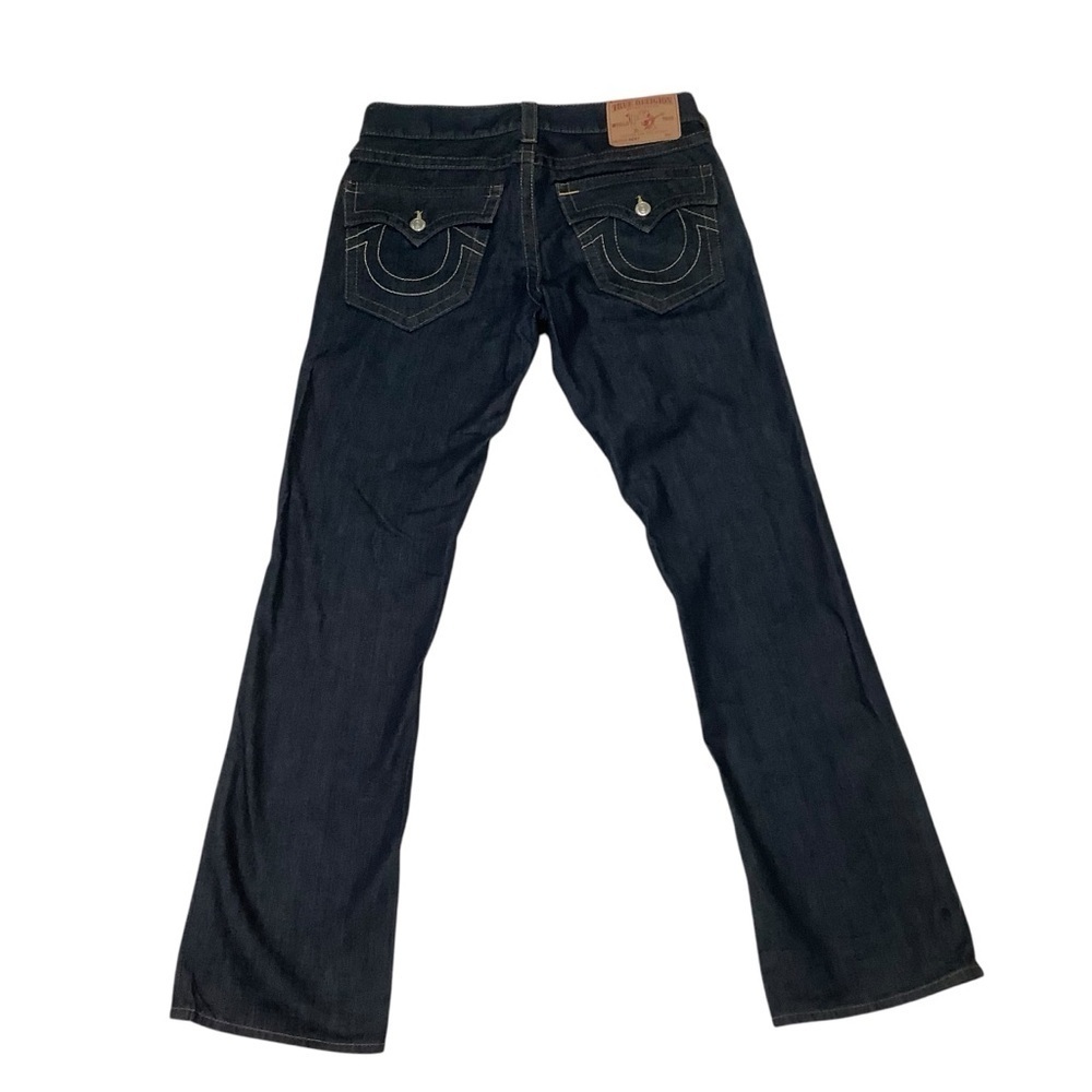 True Religion Men’s Ricky Straight Jeans Dark Wash Size 32 x 34